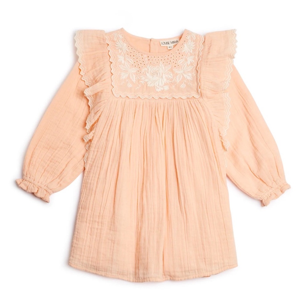 Peach Kids Casual Dress